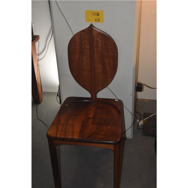 KOA SIDE CHAIR W/OUTRIGGER PADDLE BACK (15 1/2  X 16 1/2  X 35 )