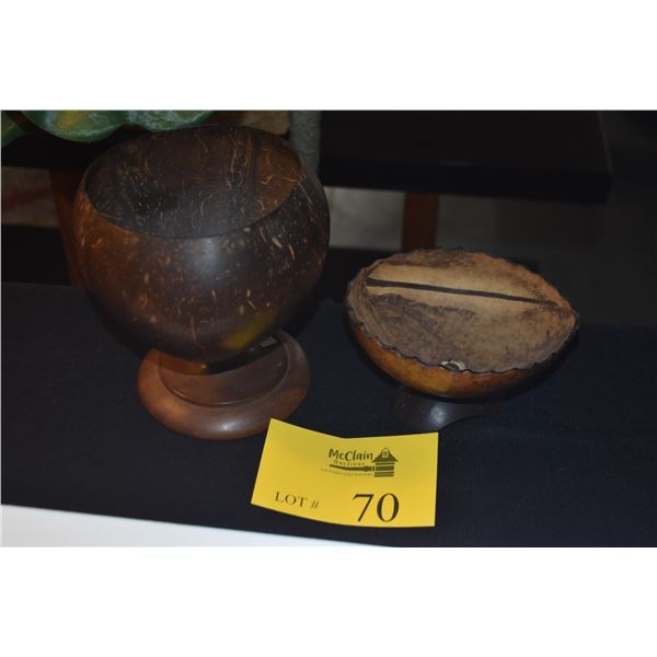 COCONUT PEDESTAL BOWLS (2 PCS)