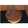 Image 3 : KOA WOOD PEDESTAL PLATE; SIGNED STRAKA (11 1/4")