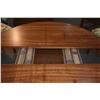 Image 11 : MARTIN & MACARTHUR KOA PEDESTAL TABLE (SER. NO. 15223) W/1 LEAF & 4 MARTIN & MACARTHUR KOA SIDE CHAI