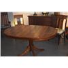 Image 13 : MARTIN & MACARTHUR KOA PEDESTAL TABLE (SER. NO. 15223) W/1 LEAF & 4 MARTIN & MACARTHUR KOA SIDE CHAI