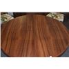 Image 3 : MARTIN & MACARTHUR KOA PEDESTAL TABLE (SER. NO. 15223) W/1 LEAF & 4 MARTIN & MACARTHUR KOA SIDE CHAI