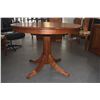 Image 5 : MARTIN & MACARTHUR KOA PEDESTAL TABLE (SER. NO. 15223) W/1 LEAF & 4 MARTIN & MACARTHUR KOA SIDE CHAI