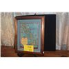Image 1 : KOA FRAMED CARTOGRAPH, TERRITORY OF HAWAII (13 1/4" X 16") (DOES NOT INCLUDE STAND)