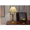 Image 1 : TABLE LAMP W/PALM TREE DESIGN & SHADE