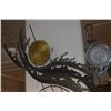 Image 2 : DECORATIVE COPPER WALL SCULPTURE, ABSTRACT WAVES & MOON