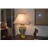 Image 1 : CHINOISERIE TABLE LAMP W/SHADE (28")