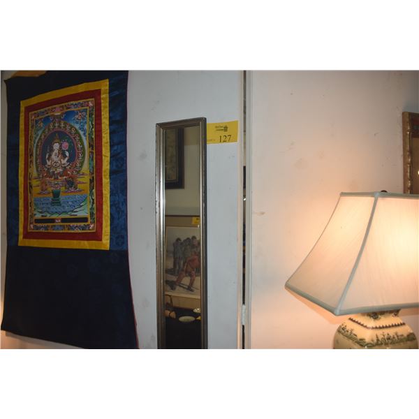 FRAMED WALL MIRROR (7" X 49")