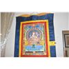Image 3 : THANGKA PAINTING DEPICTING CHENREZIG (29 1/2" X 44")