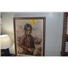 Image 1 : FRAMED PRINT, "CHINESE GIRL"; SIGNED 756/1000 (22 1/4" X 29 1/2")