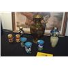 Image 2 : COLLECTION OF CHINESE CLOISONNE VASES, CUPS & CONTAINERS (9 PCS)