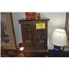 Image 1 : VINTAGE THAI WOODEN CABINET W/2 DOORS (16" X 10" X 24")