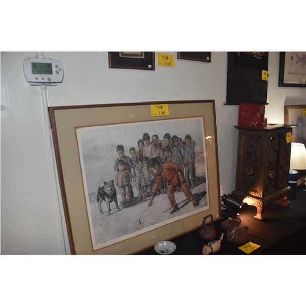 KOA FRAMED PRINT TITLED "FIRECRACKER" BY ARTIST WAI MING 206/750 (38" X 31")