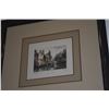 Image 3 : FRAMED ORIGINAL COLORED ETCHING, BRUGES, BELGIUM; SIGNED LINCK (17" X 16")