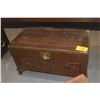 Image 1 : CARVED CHINESE CAMPHOR CHEST (36" X 21 1/2" X 18")