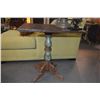 Image 2 : SHABBY CHIC SQUARE TABLE W/PEDESTAL BASE