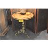 Image 1 : ROUND PEDESTAL SHABBY CHIC TABLE