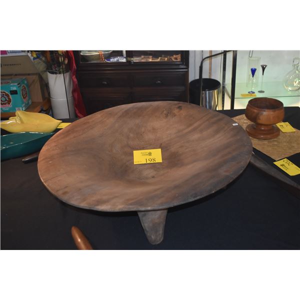 29 1/4" WOOD KAVA BOWL