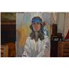 Image 2 : OIL ON STRETCHED CANVAS, "AUDREY" BY PAUAHI CLARK 8/76 (18" X 24")