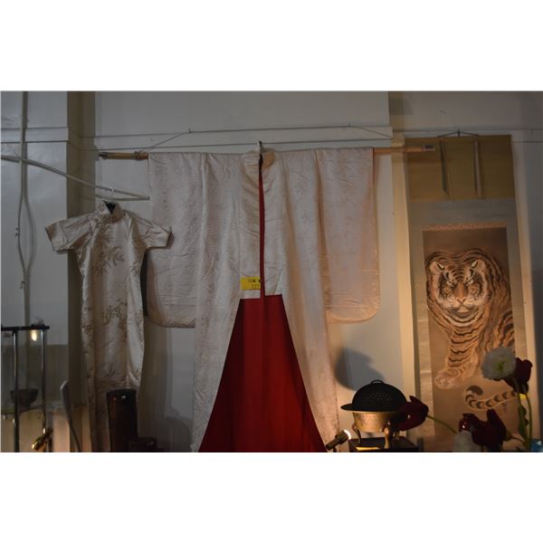 MIX LOT: WEDDING KIMONO & CHINESE (CHIPAO) DRESS (2 PCS)