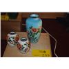 Image 1 : JAPANESE CLOISONNE VASES (3 PCS)