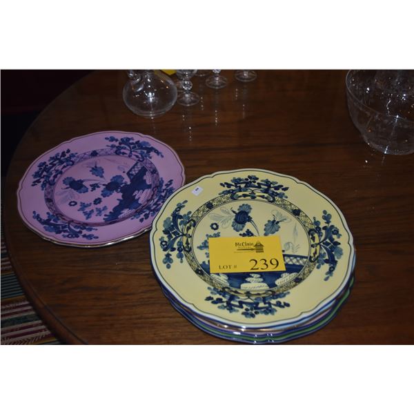 RICHARD GINORI ITALIAN PLATES (5 PCS)