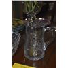Image 3 : WILLIAM YEOWARD CRYSTAL FERN BOWL & PITCHER (2 PCS)