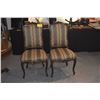 Image 1 : PAIR LOUIS VX STYLE UPHOLSTERED SIDE CHAIRS (PAIR)
