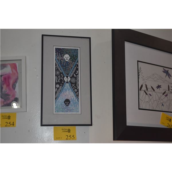 FRAMED PRINT, "TRINITY"; SIGNED RICHARD BELL '96 36/180 (10" X 18")