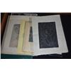 Image 3 : 1920 1ST EDITION BAMBI & ASSORTED UNFRAMED ETCHINGS, PHOTOS, PRINTS, MENU, ETC.