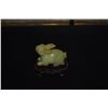 Image 3 : SERPENTINE JADE CARVED RABBIT ON STAND
