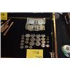 Image 1 : COLLECTION OF U.S. CURRENCY: SILVER CERTIFICATES, MORGAN SILVER DOLLAR, EISENHOWER DOLLARS, KENNEDY 