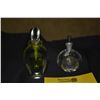 Image 2 : CORREIA ART GLASS PERFUME BOTTLE (SIGNED) & ORREFORS CRYSTAL PERFUME BOTTLE W/BUTTERFLY MOTIF (2 PCS