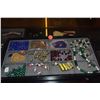 Image 2 : COLLECTION OF BEADS & JEWELRY PARTS