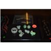 Image 1 : CARVED JADE PENDANTS, BEADS & RING (7 PCS)