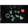 Image 2 : CARVED JADE PENDANTS, BEADS & RING (7 PCS)