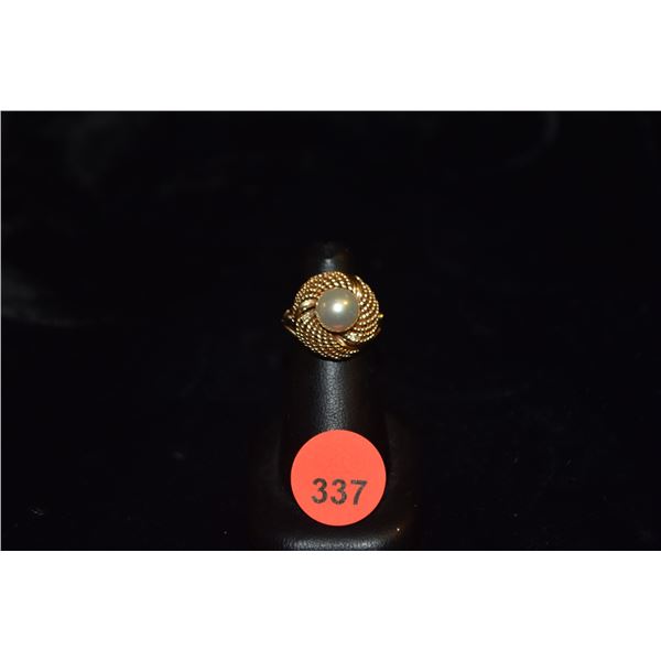 14K PEARL RING (6.5 GTW)