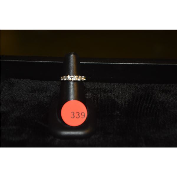 14K DIAMOND (7 RBC 1 CTW G-H/VS) BAND RING (2.4 GTW) (SIZE 6)