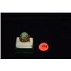 Image 1 : 14K JADE & RUBY RING (9.5 GTW)