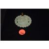 Image 1 : 14K (TESTED) NEPHRITE JADE CARVED PENDANT (2 1/4")