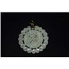 Image 2 : 14K (TESTED) NEPHRITE JADE CARVED PENDANT (2 1/4")