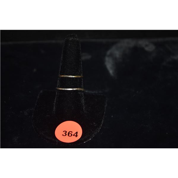 2 WEDDING BANDS (UNMARKED, NOT GOLD) (2 PCS)