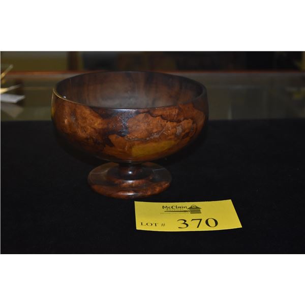 HAWAIIAN KOA WOOD PEDESTAL BOWL