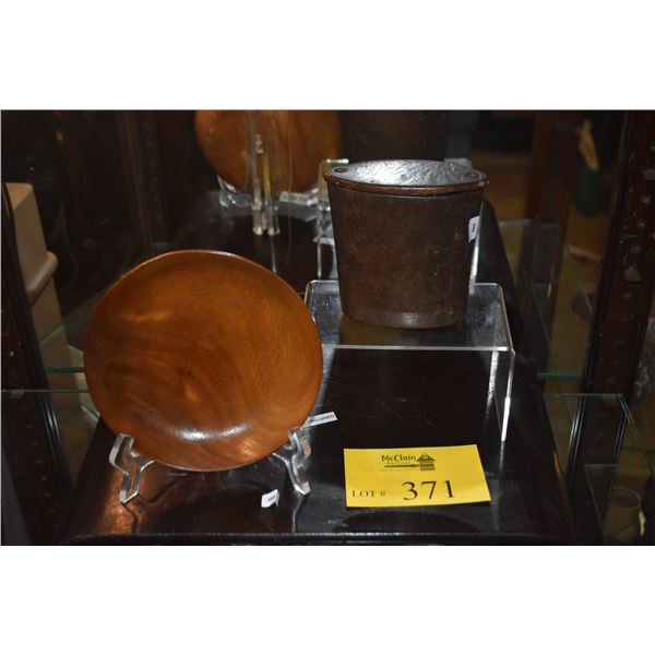 GUMPS HONOLULU MONKEYPOD DISH & JAPANESE MEDICINE BOX (2 PCS)