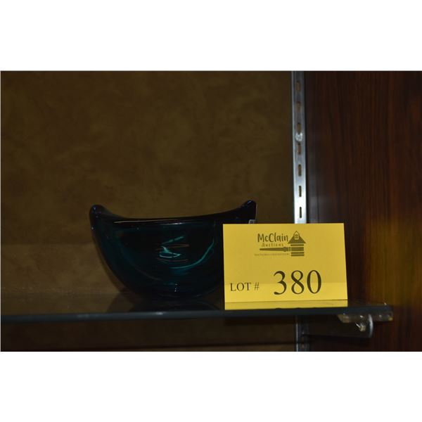 ORREFORS TURQUOISE BLUE BOWL