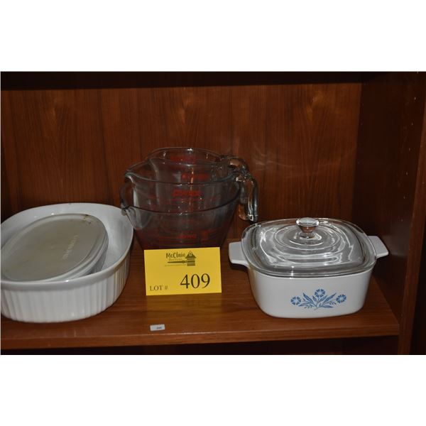 COLLECTION OF PYREX & CORNINGWARE (6 PCS)