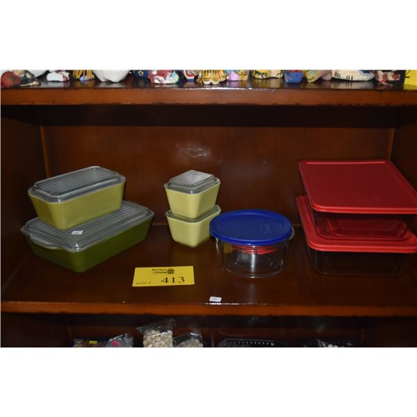ASSORTED PYREX (9 PCS)