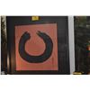 Image 2 : FRAMED ENSO CIRCLE-JAPANESE KANJI CALLIGRAPHY ART; SIGNED (42 1/2" X 44 1/2")