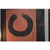 Image 3 : FRAMED ENSO CIRCLE-JAPANESE KANJI CALLIGRAPHY ART; SIGNED (42 1/2" X 44 1/2")