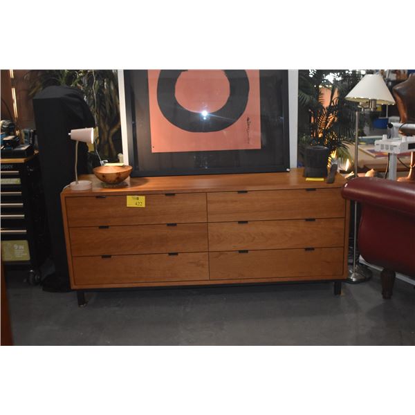 ROOM & BOARD 6 DRAWER DRESSER